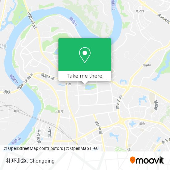 礼环北路 map