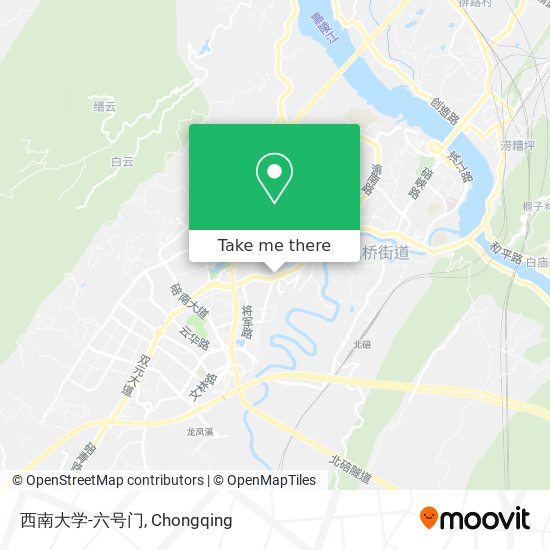 西南大学-六号门 map