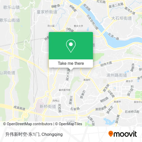 升伟新时空-东1门 map