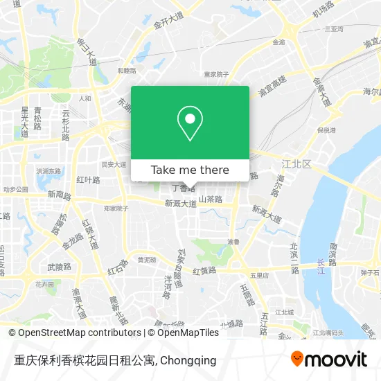 重庆保利香槟花园日租公寓 map