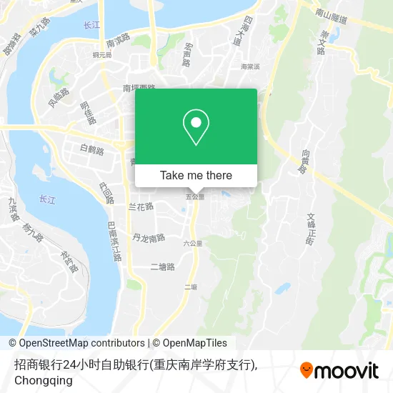 招商银行24小时自助银行(重庆南岸学府支行) map