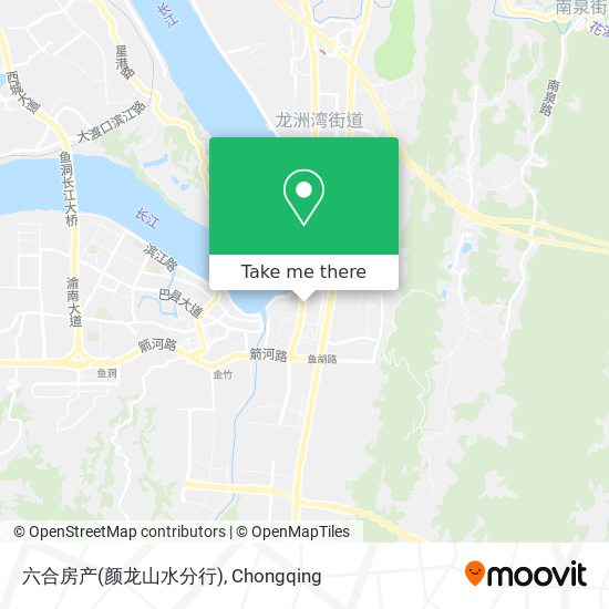 六合房产(颜龙山水分行) map
