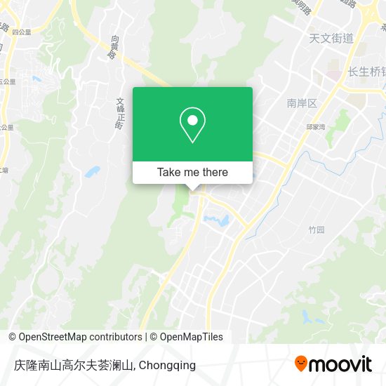 庆隆南山高尔夫荟澜山 map