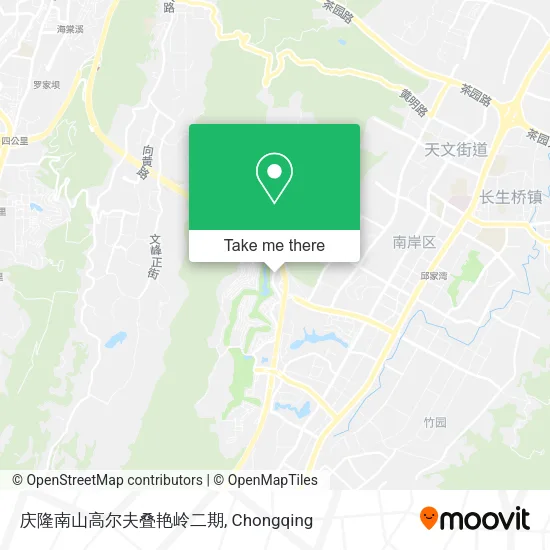 庆隆南山高尔夫叠艳岭二期 map