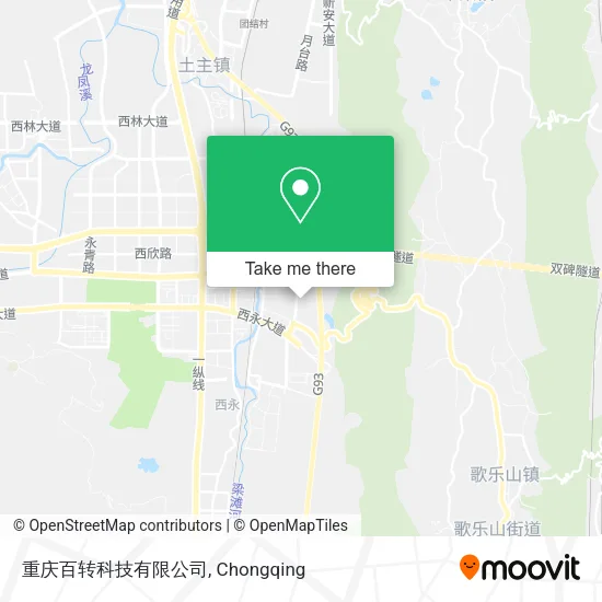 重庆百转科技有限公司 map