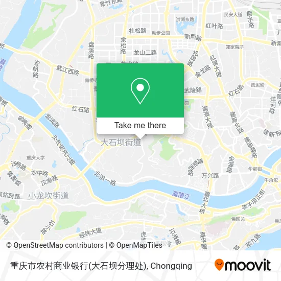 重庆市农村商业银行(大石坝分理处) map