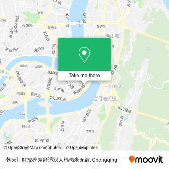 朝天门解放碑超舒适双人榻榻米无窗 map