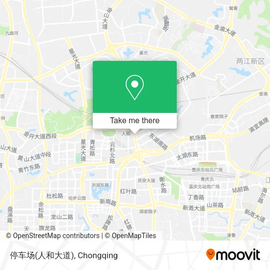 停车场(人和大道) map