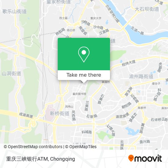 重庆三峡银行ATM map