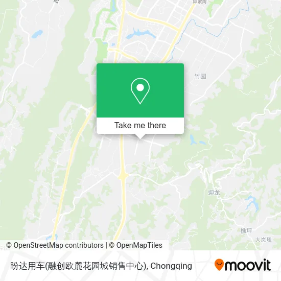 盼达用车(融创欧麓花园城销售中心) map