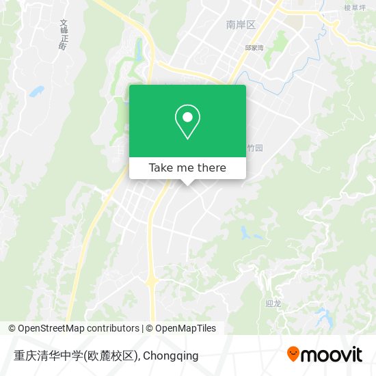 重庆清华中学(欧麓校区) map
