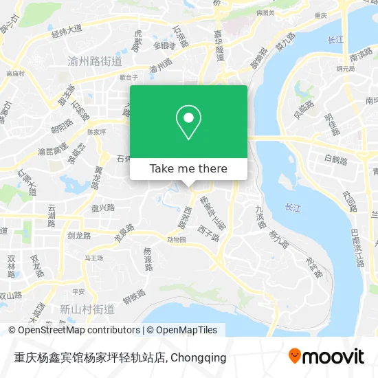 重庆杨鑫宾馆杨家坪轻轨站店 map