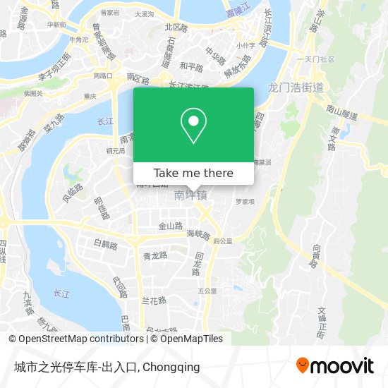 城市之光停车库-出入口 map