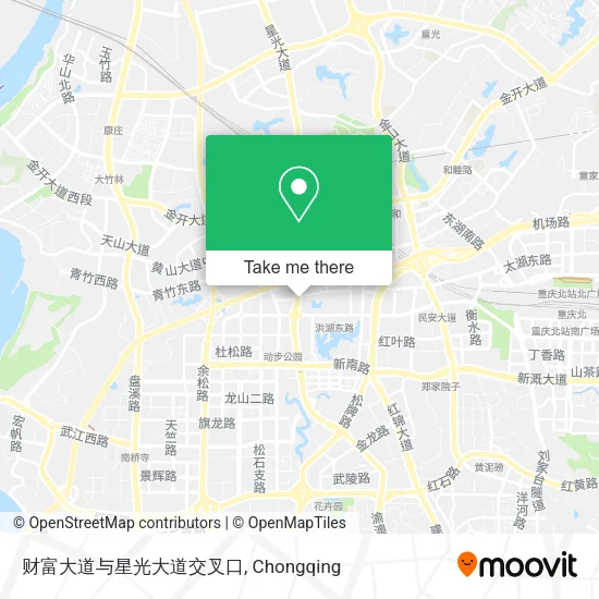 财富大道与星光大道交叉口 map
