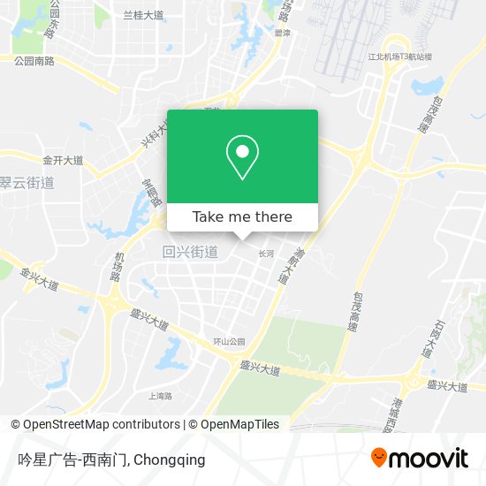 吟星广告-西南门 map