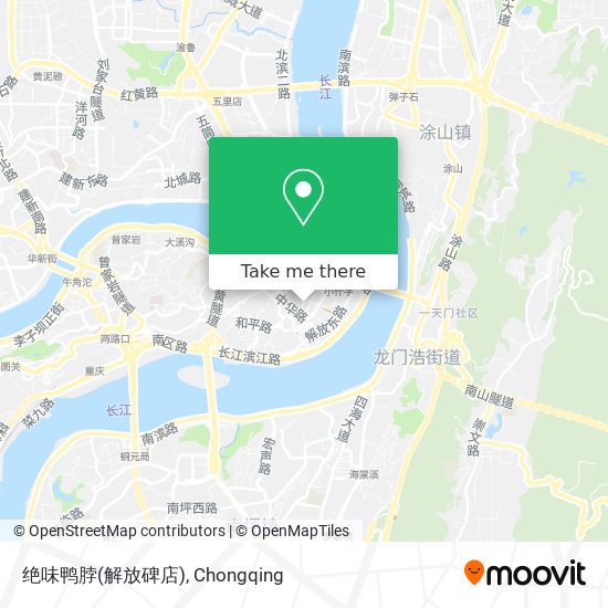 绝味鸭脖(解放碑店) map