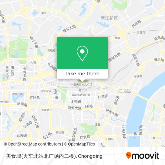 美食城(火车北站北广场内二楼) map