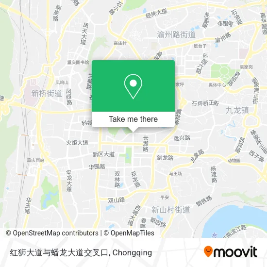 红狮大道与蟠龙大道交叉口 map