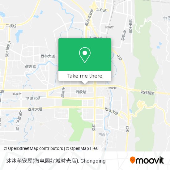 沐沐萌宠屋(微电园好城时光店) map