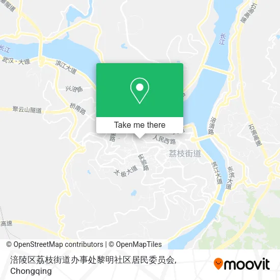 涪陵区荔枝街道办事处黎明社区居民委员会 map