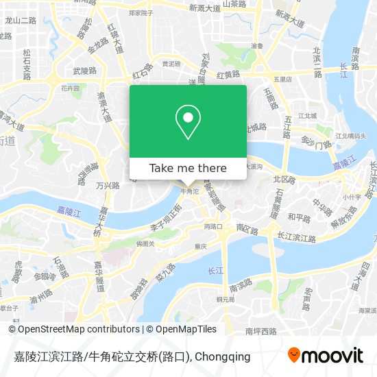 嘉陵江滨江路/牛角砣立交桥(路口) map