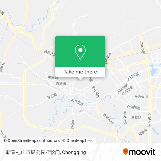 新泰桂山市民公园-西2门 map
