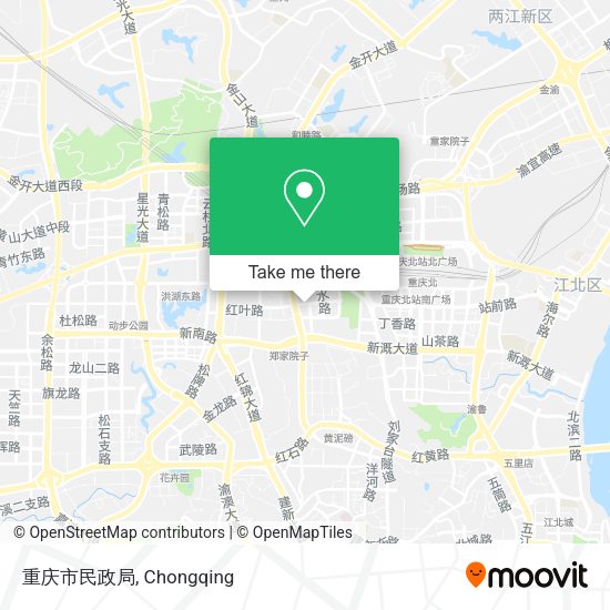 重庆市民政局 map