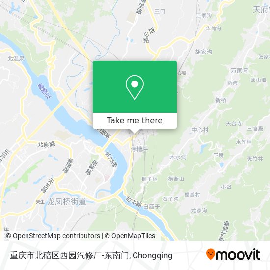 重庆市北碚区西园汽修厂-东南门 map