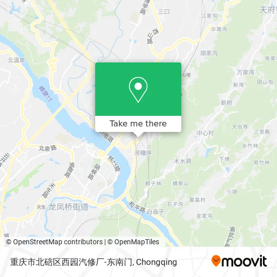 重庆市北碚区西园汽修厂-东南门 map