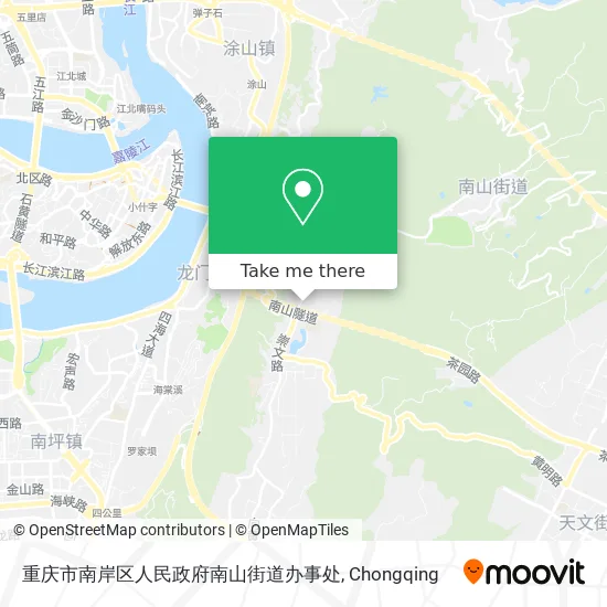 重庆市南岸区人民政府南山街道办事处 map
