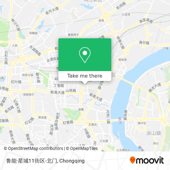 鲁能·星城11街区-北门 map