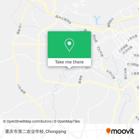 重庆市第二农业学校 map