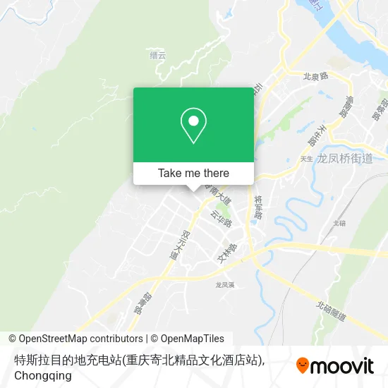 特斯拉目的地充电站(重庆寄北精品文化酒店站) map