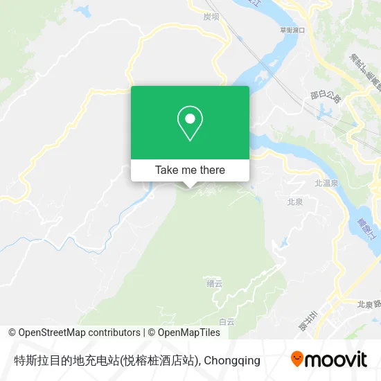 特斯拉目的地充电站(悦榕桩酒店站) map