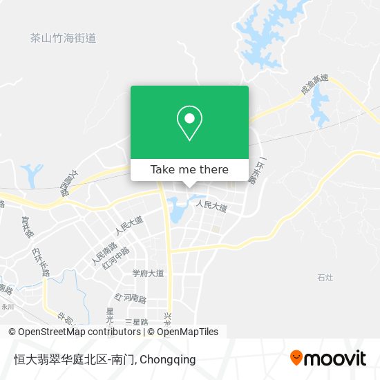 恒大翡翠华庭北区-南门 map