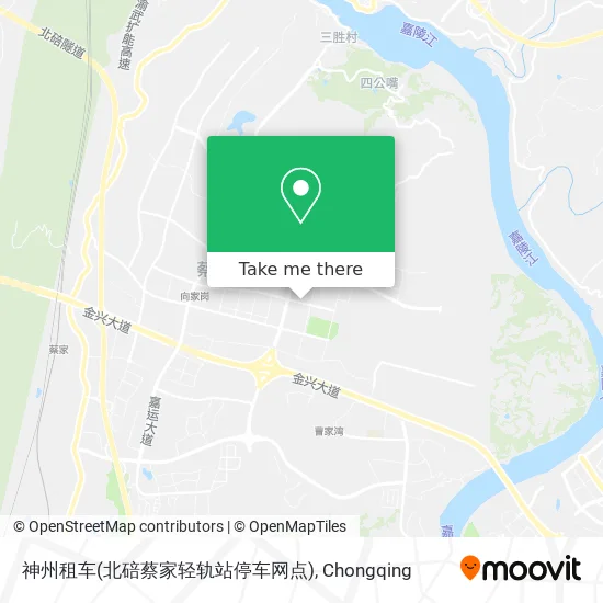 神州租车(北碚蔡家轻轨站停车网点) map