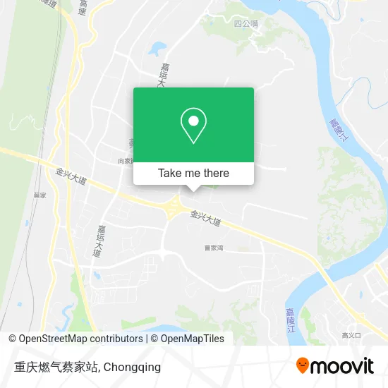 重庆燃气蔡家站 map
