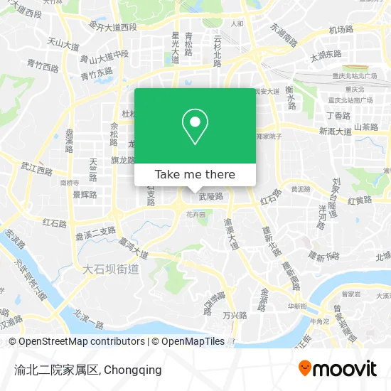 渝北二院家属区 map