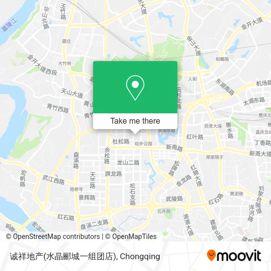 诚祥地产(水晶郦城一组团店) map