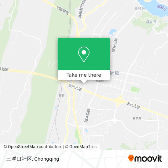 三溪口社区 map