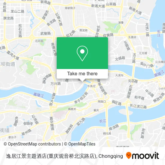 逸居江景主题酒店(重庆观音桥北滨路店) map