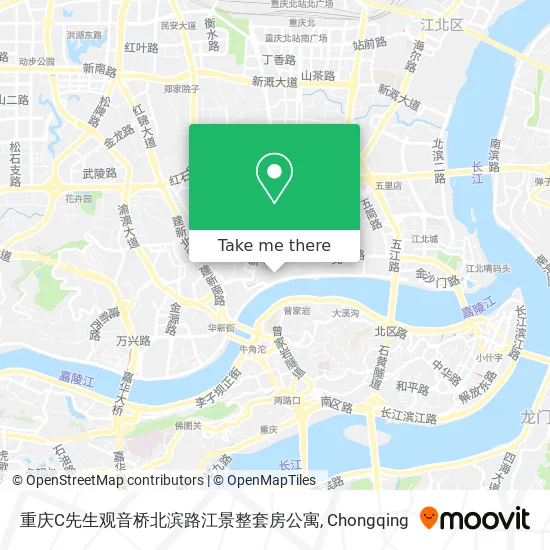 重庆C先生观音桥北滨路江景整套房公寓 map