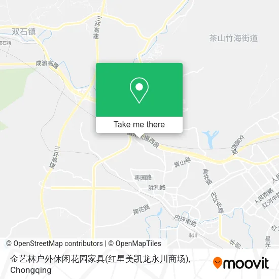 金艺林户外休闲花园家具(红星美凯龙永川商场) map
