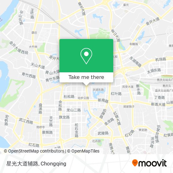 星光大道辅路 map