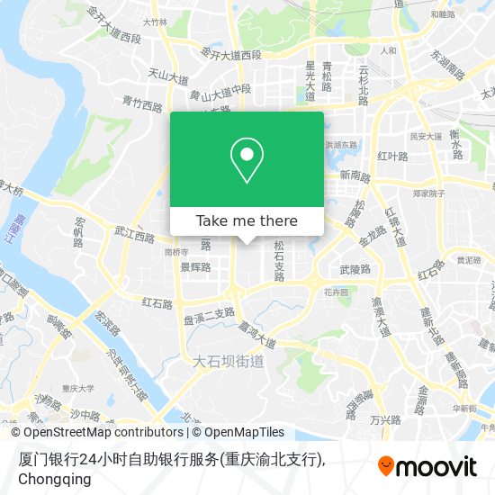 厦门银行24小时自助银行服务(重庆渝北支行) map
