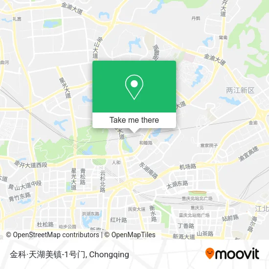 金科·天湖美镇-1号门 map