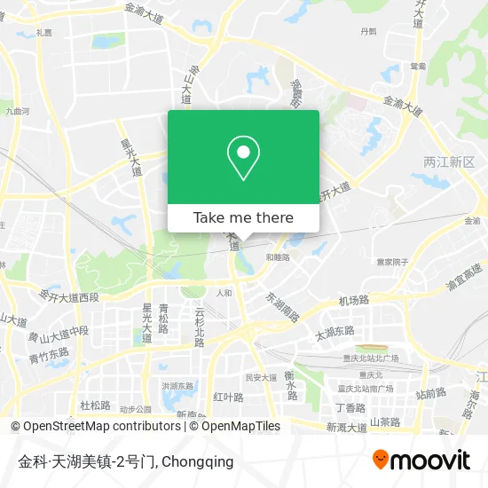 金科·天湖美镇-2号门 map