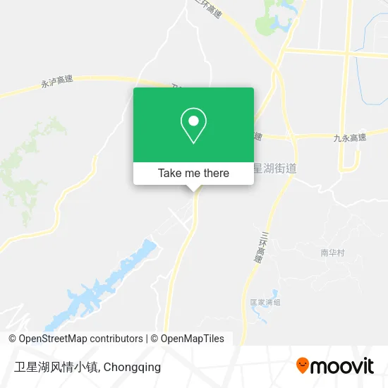 卫星湖风情小镇 map
