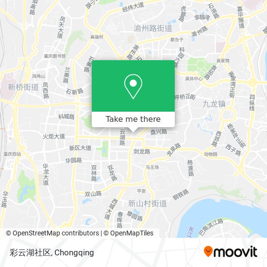 彩云湖社区 map