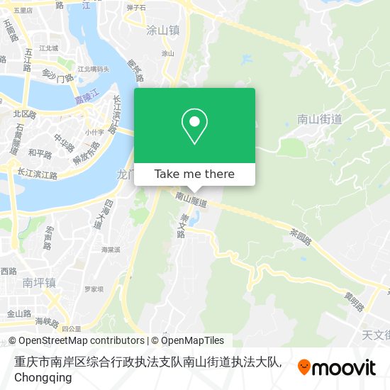 重庆市南岸区综合行政执法支队南山街道执法大队 map